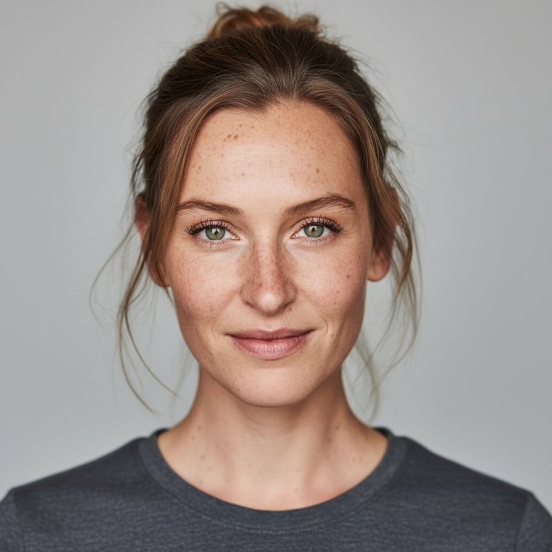 Ausgangsfoto der Testperson Kaira, eine KI-Figur